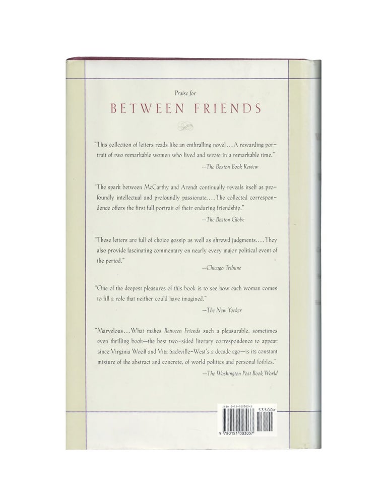 within four walls: the correspondence between hannah arendt and heinrich blücher, 1936–1968