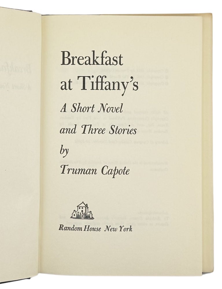 breakfast at tiffany's: a short novel and three stories
