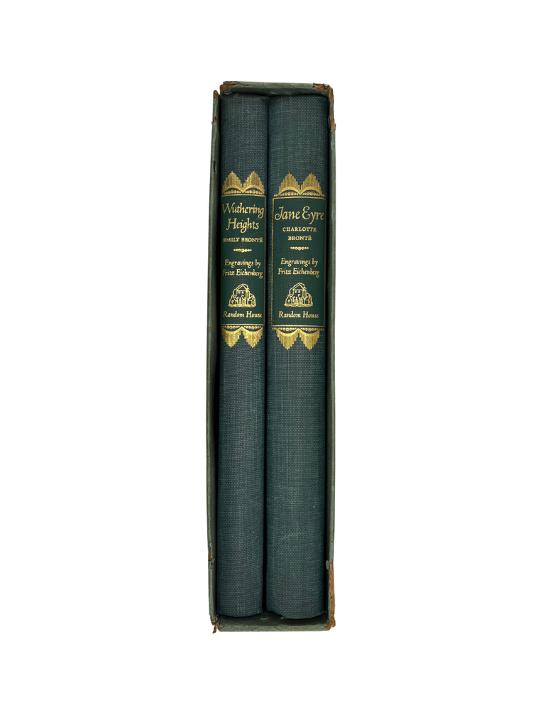 Item #2287 jane eyre and wuthering heights. charlotte brontë, emily brontë