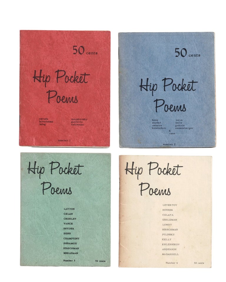 Item #2303 hip pocket poems volume 1-4. jack hirschman, emile snyder