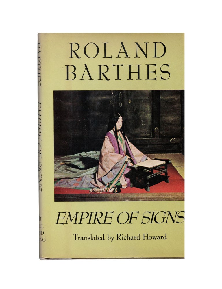 Item #2321 empire of signs. roland barthes