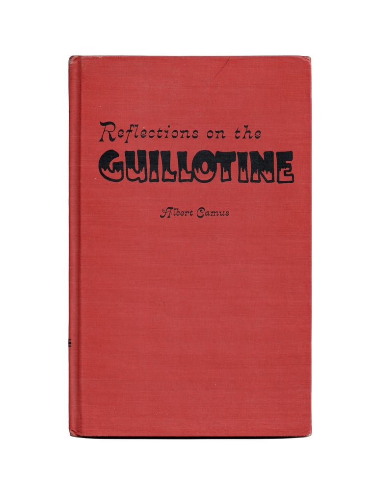 Item #2346 reflections on the guillotine. albert camus