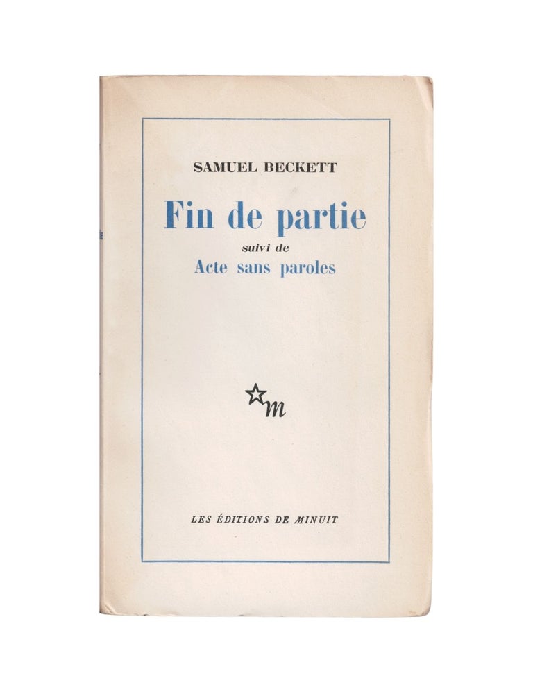 Item #2353 fin de partie. samuel beckett
