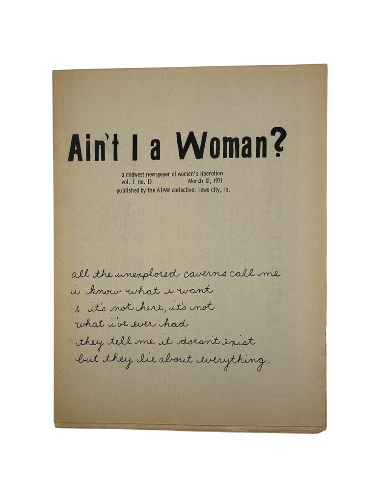 ain't i a woman?: a midwest newspaper of women's liberation