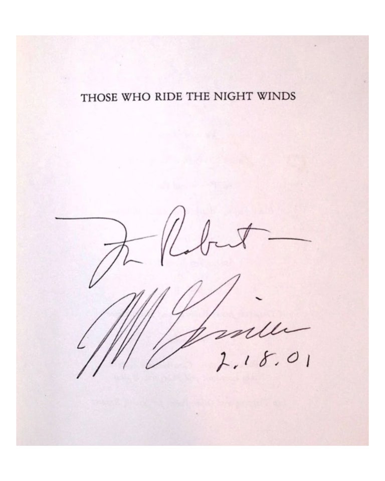 those who ride the night winds: poems