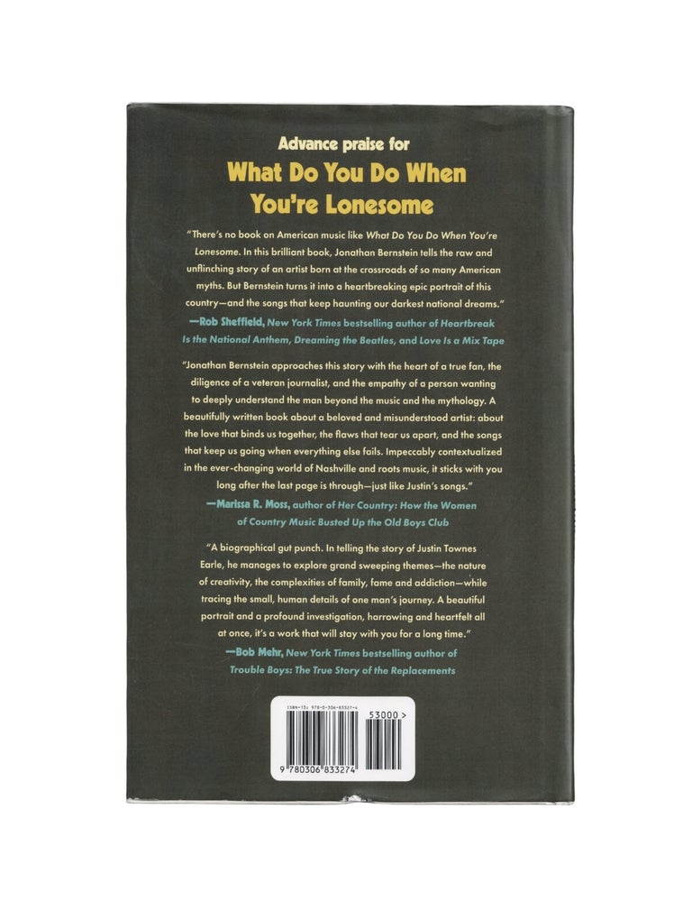 what do you do when you're lonesome: the authorized biography of justin townes earle