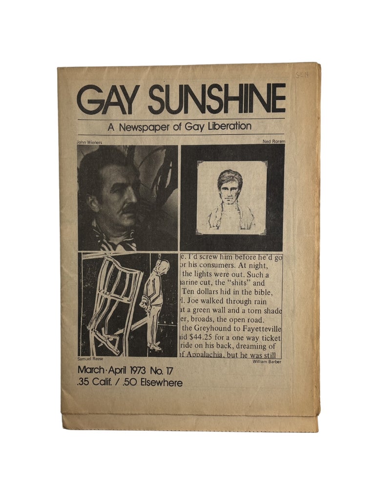 gay sunshine: a journal of gay liberation