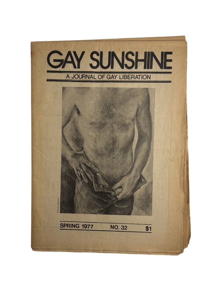 gay sunshine: a journal of gay liberation