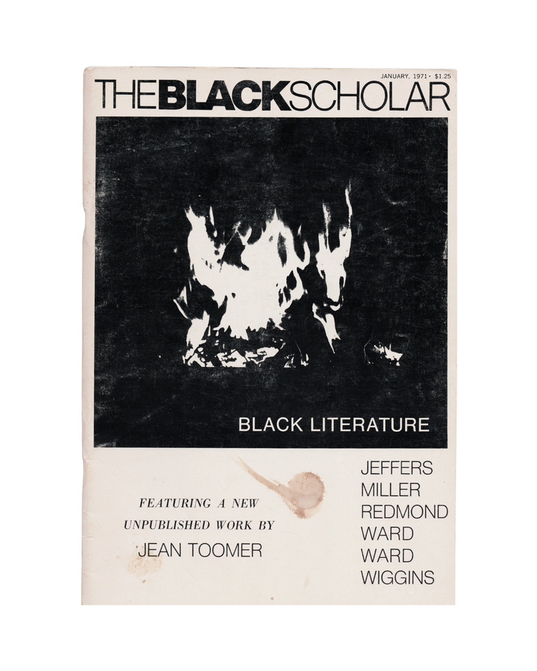 Item #2417 the black scholar volume 2, no. 5, january 1971; black literature. robert chrisman
