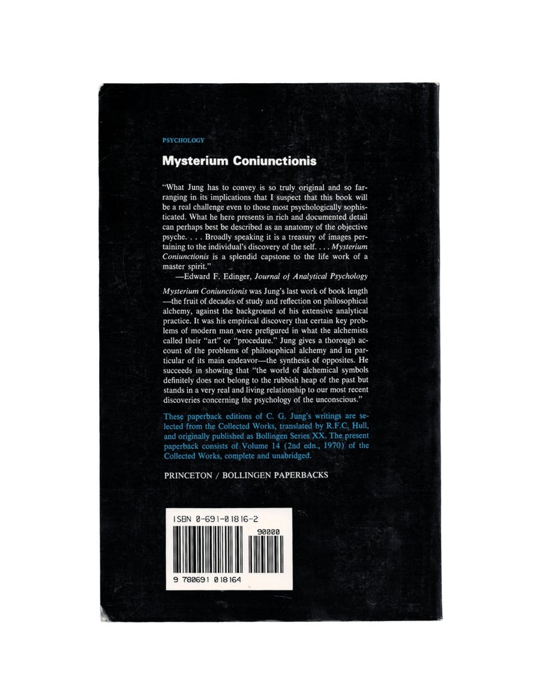 mysterium coniunctionis (collected works of c.g. jung volume 14)