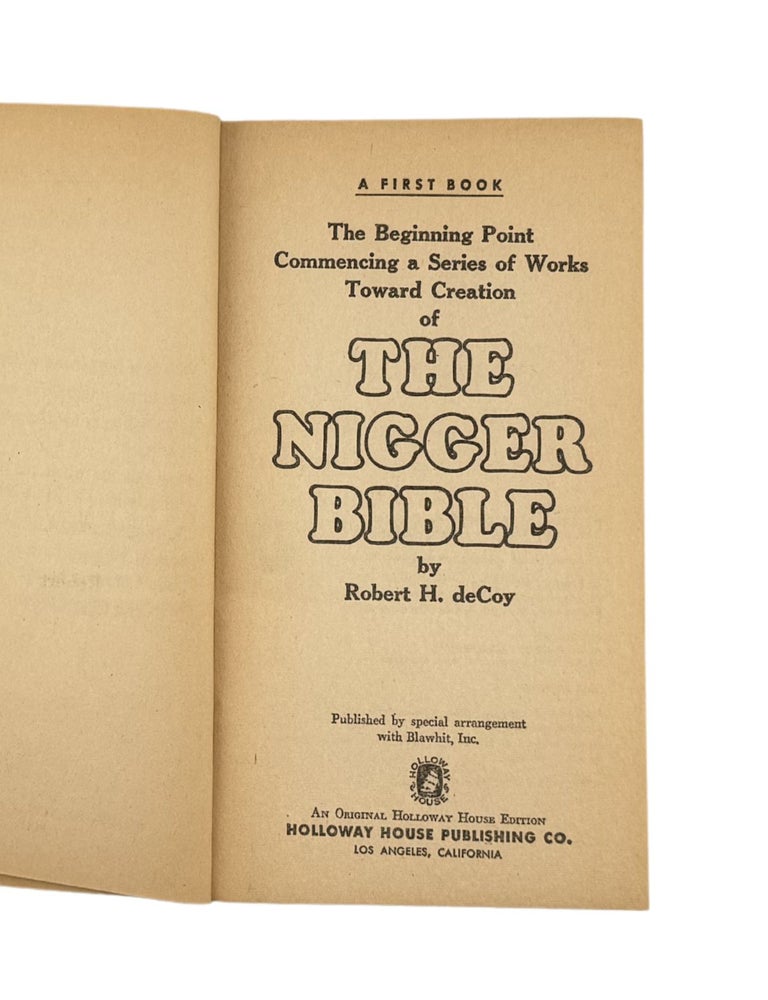 the n***** bible