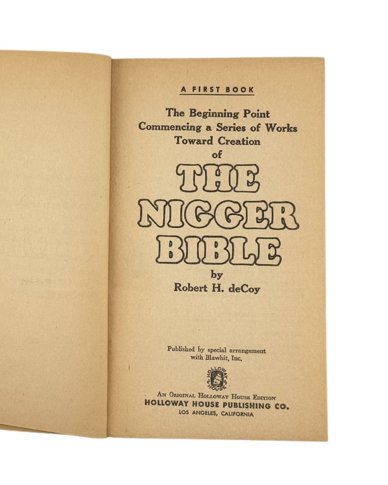 the n***** bible