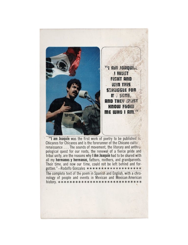 i am joaqu&iacute;n / yo soy joaqu&iacute;n: an epic poem with a chronology of people and events in mexican and mexican american history