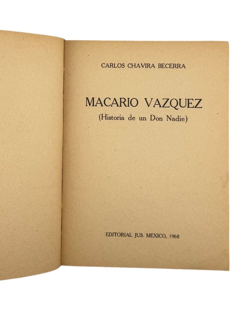 macario vazquez (historia de un don nadie)