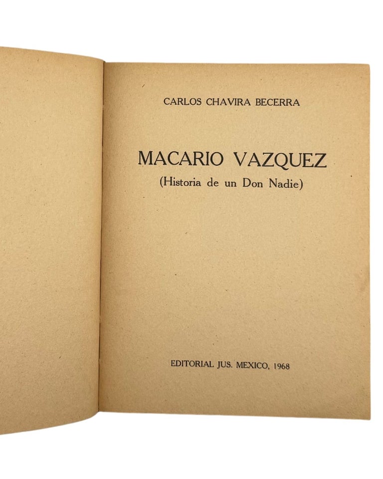 macario vazquez (historia de un don nadie)
