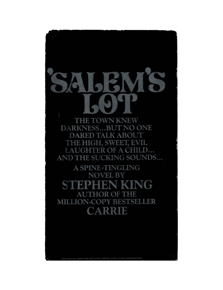 Item #2712 salem's lot. stephen king