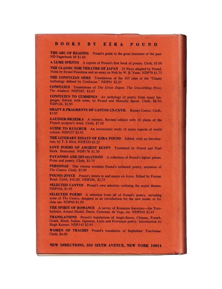 the cantos of ezra pound
