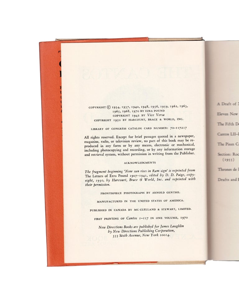 the cantos of ezra pound