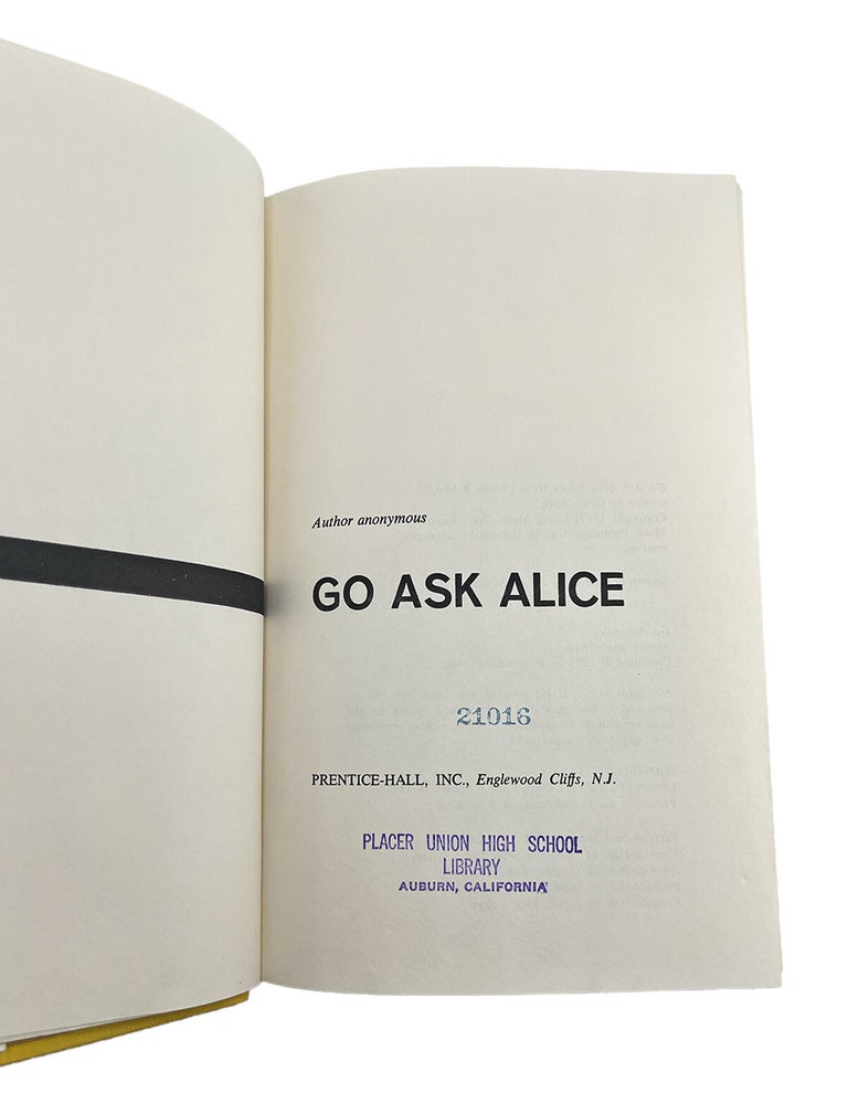 go ask alice | anonymous