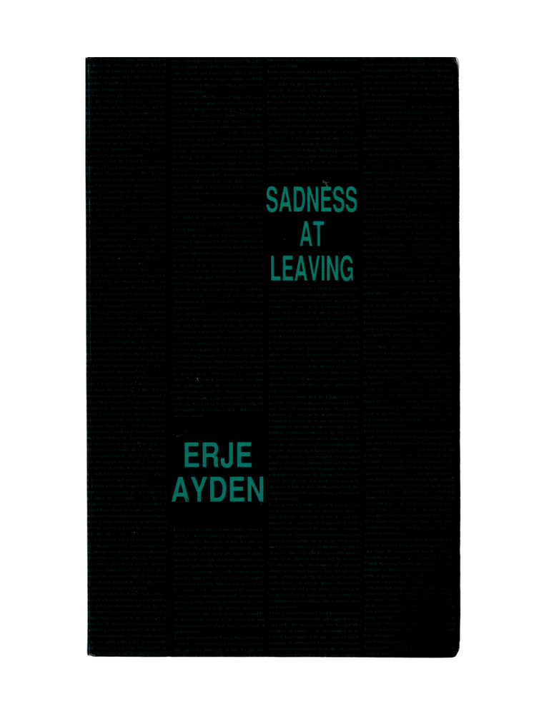 sadness at leaving