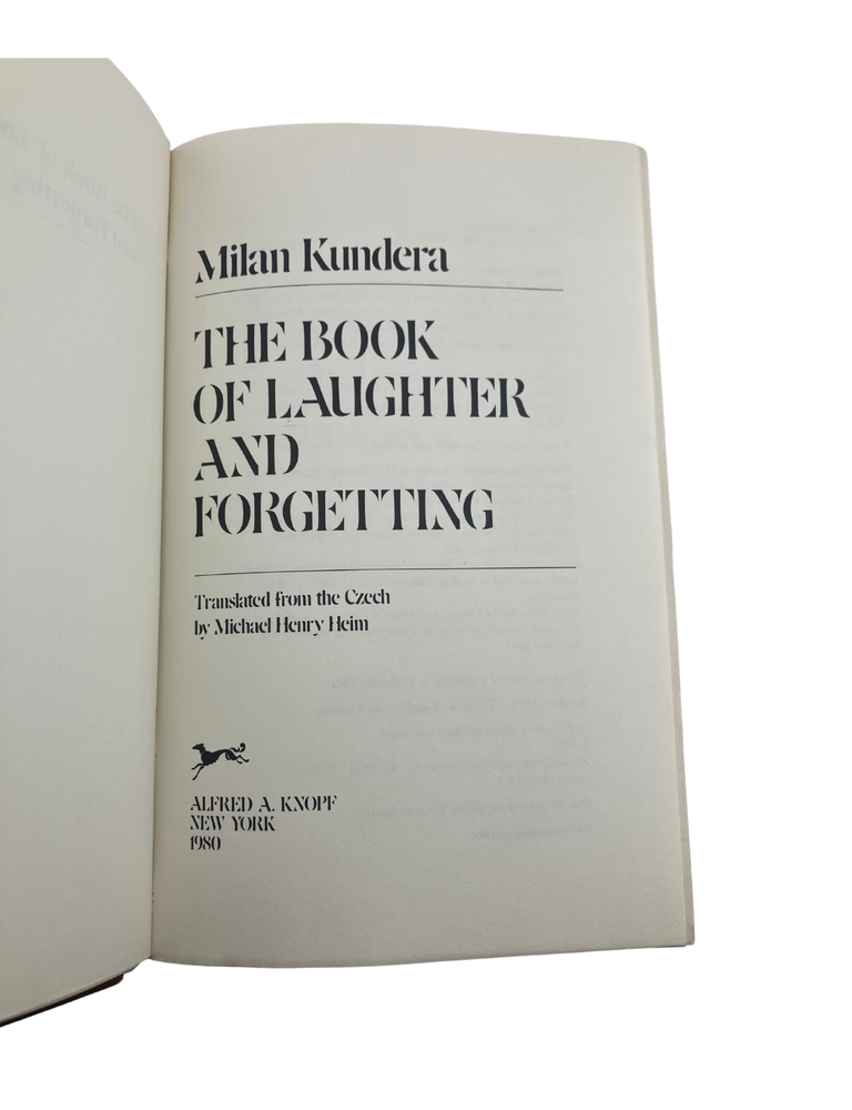 the book of laughter and forgetting