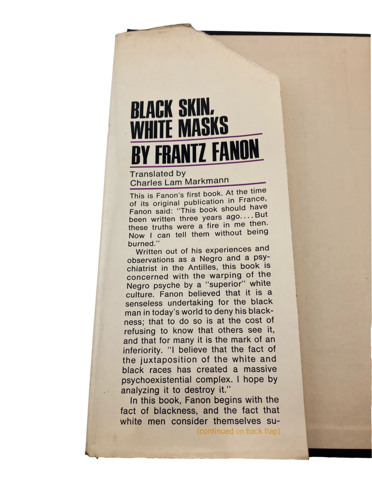 black skin, white masks: the experiences of a black man in a white world