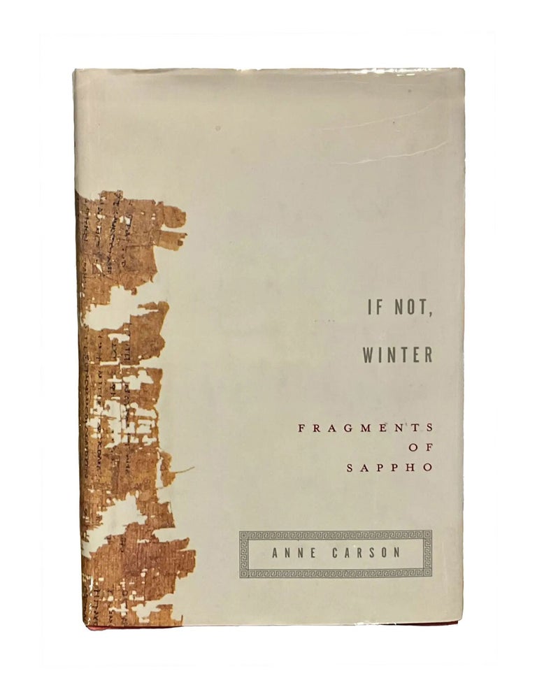 Item #7 if not, winter. anne carson
