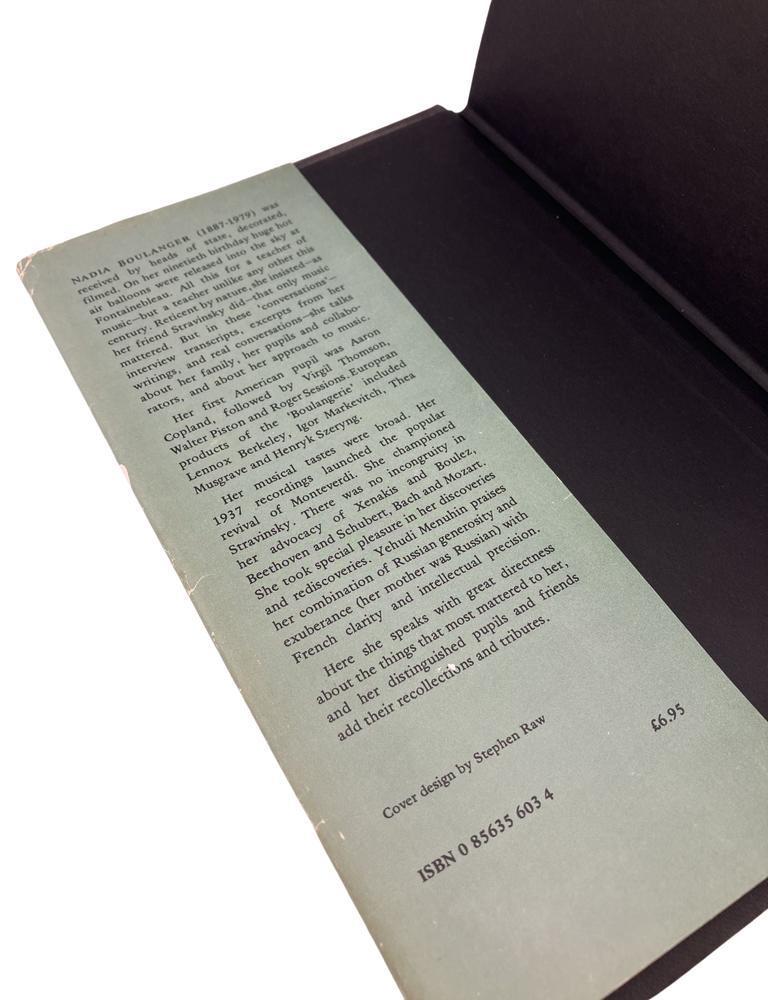 mademoiselle: conversations with nadia boulanger