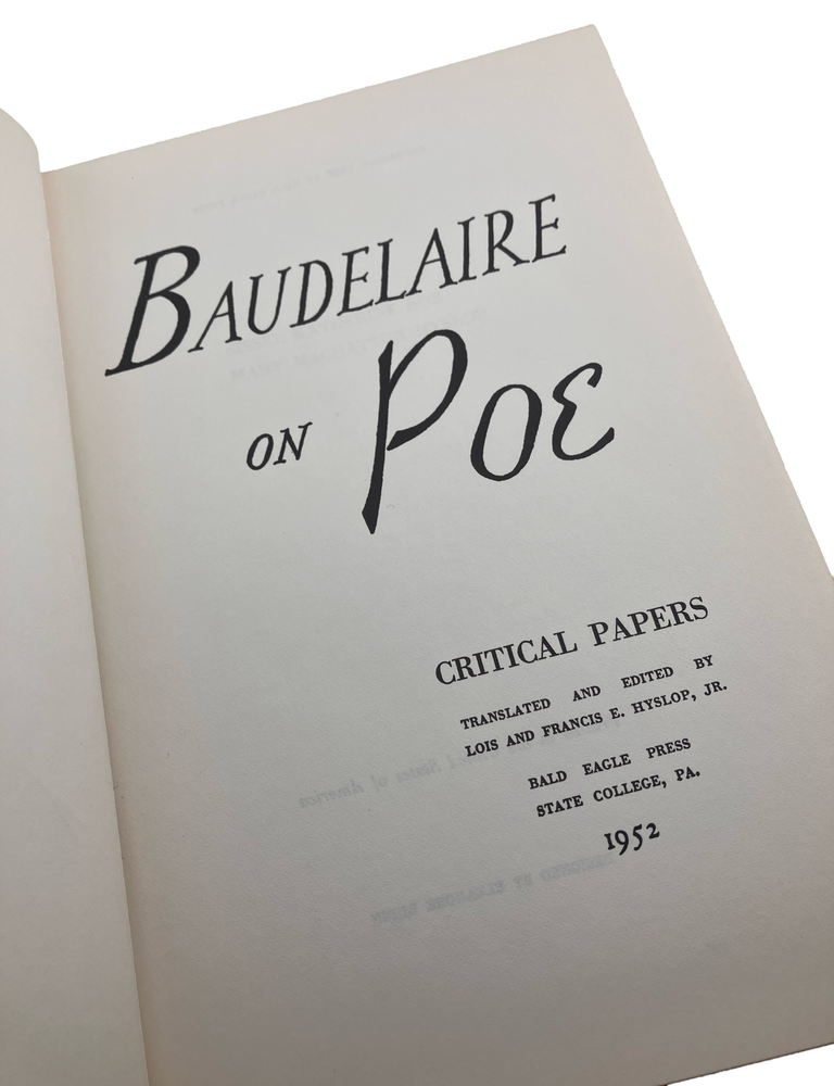 baudelaire on poe: critical papers