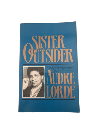 Item #833 sister outsider. audre lorde