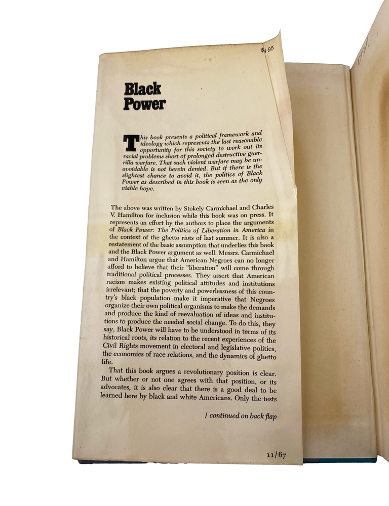 black power: the politics of liberation in america