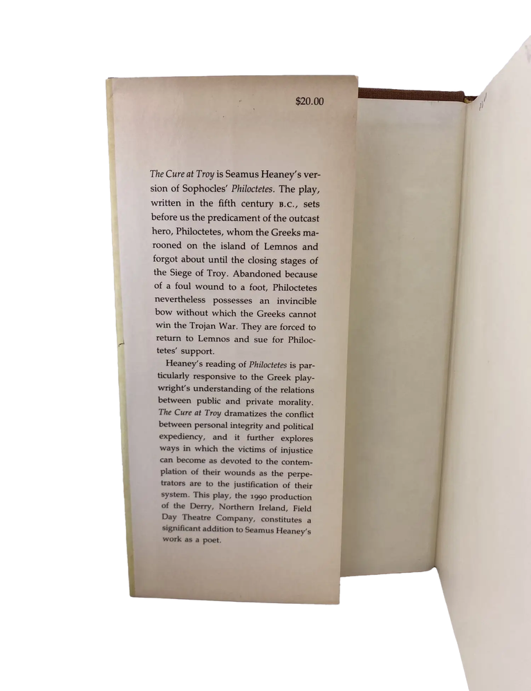 the cure at troy: a version of sophocles's philoctetus