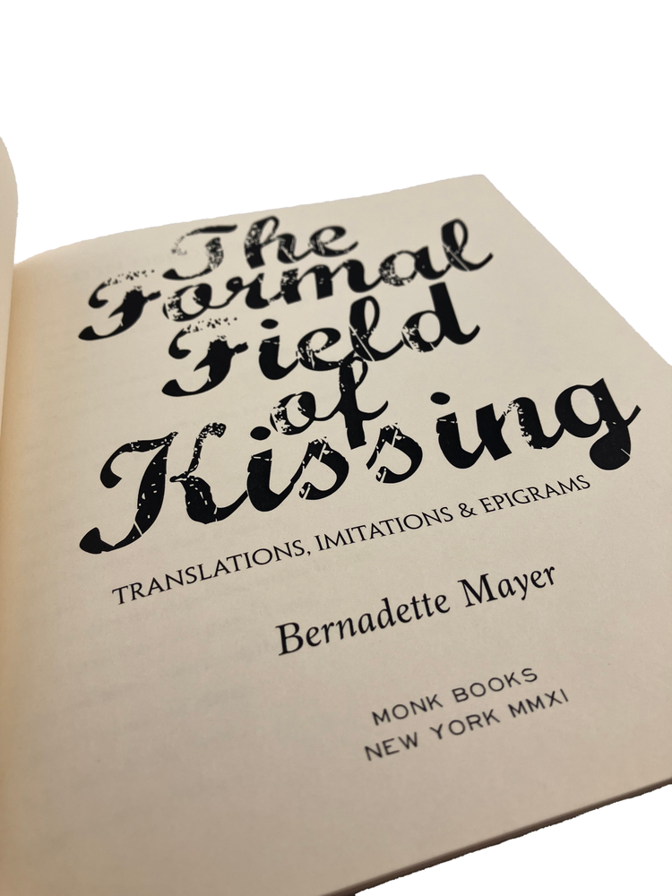 the formal field of kissing: translations, imitations and epigrams