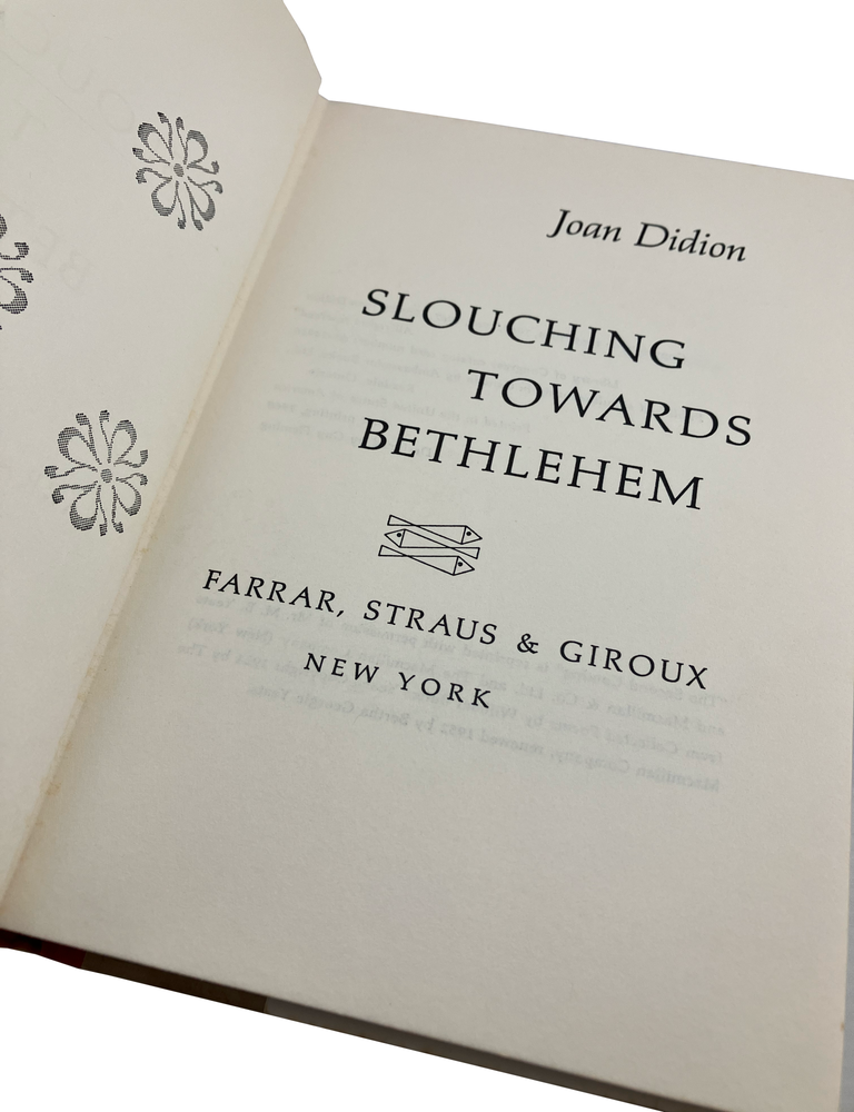 slouching towards bethlehem