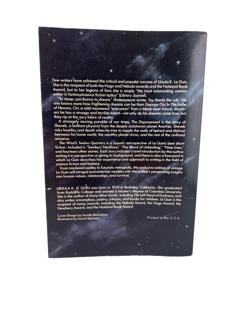 the lathe of heaven/ the dispossessed/ the wind's twelve quarters